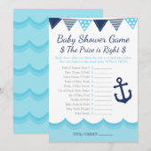 Zeeman Baby Shower – The Price is Right Spel Programmakaart (Voorkant / Achterkant)