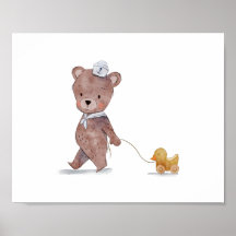 Zeeman Beer Babykamer Muur Kunst
