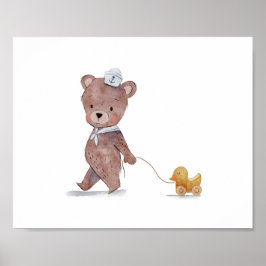 Zeeman Beer Babykamer Muur Kunst Poster