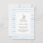 Zeeman Beer Blauw Streep Boeken Verzoek Insteekkaa Kaart (Voorkant)