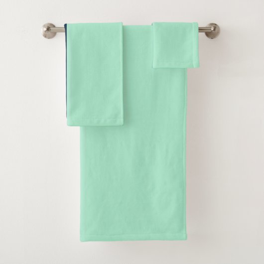 Zeeman Blauw en Mint Bad Handdoek (Insitu)