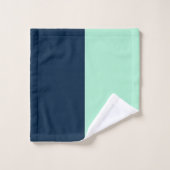 Zeeman Blauw en Mint Bad Handdoek (Wasdoekje)