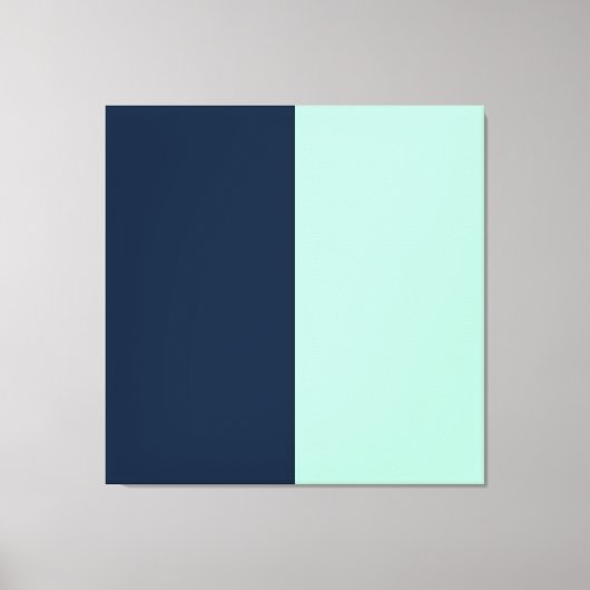 Zeeman Blauw en Mint Canvas Afdruk (Voorkant)