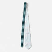 Zeeman Blauw en Mint Herhalend Diamantpatroon Stropdas (Achterkant)