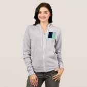 Zeeman Blauw en Mint Hoodie (Voorkant volledig)