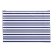 Zeeman Blauw Horizontale Strepen (kleinschalig) Kussensloop (Achterkant-Rechts)