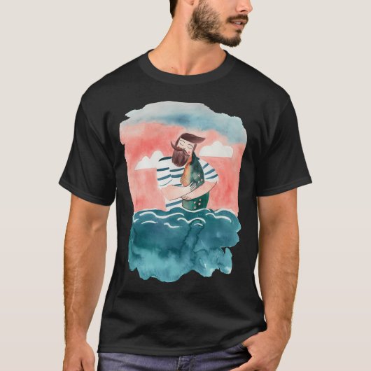Zeeman houdt van vis t-shirt (Voorkant)
