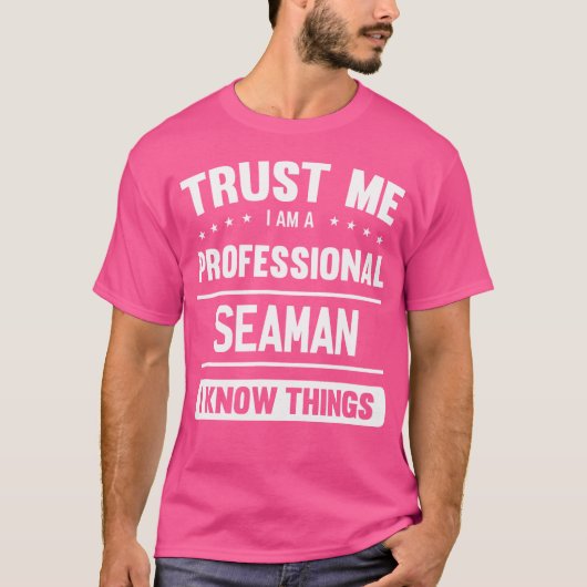 Zeeman Idee Vertrouwen Professionele Zeelieden T-shirt (Voorkant)