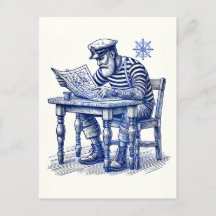 Zeeman leest krant aan tafel