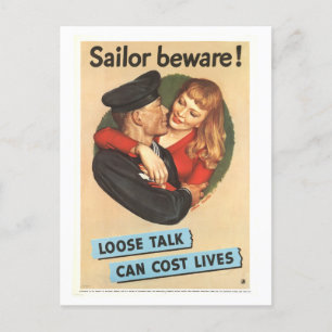 Zeeman pas op! Losse talk Wartime Briefkaart