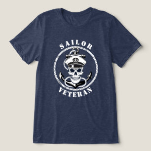 Zeeman Veteraan Marine Vloot Anker Militair Tri-Blend Shirt