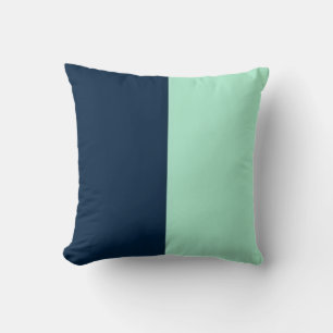 Zeemanblauw en Mint Kussen