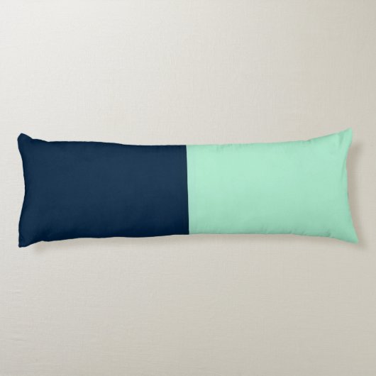 Zeemanblauw en Mint Lichaamskussen (Achterkant)
