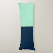 Zeemanblauw en Mint Lichaamskussen (Voorkant Verticaal)