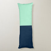 Zeemanblauw en Mint Lichaamskussen (Achterkant (Verticaal))