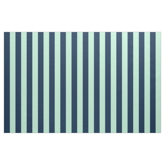 Zeemanblauw en Mint Stof (Yard (91,4 cm))
