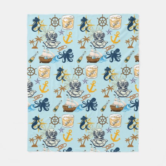 Zeemans Afscheid Fleece Deken (Voorkant)