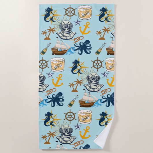 Zeemans Afscheid Strandlaken (Voorkant)