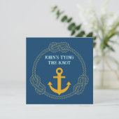 Zeemans Afscheidsparty Voor Jonggezellen Kaart (Staand voorkant)