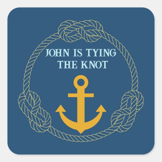  Zeemans Avond Vierkante Sticker (Voorkant)