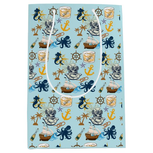 Zeemans Bruiloft Medium Cadeauzakje (Voorkant)