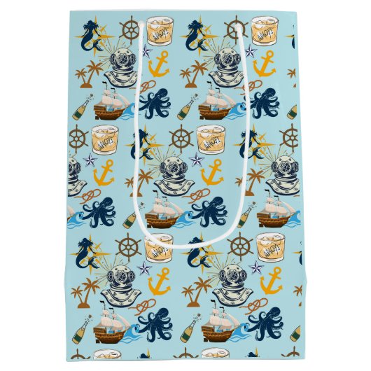 Zeemans Bruiloft Medium Cadeauzakje (Achterkant)