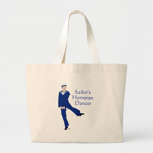 Zeeman's Horlepijp Danser Grote Tote Bag (Voorkant)