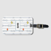 Zeemansknopen en -minnows bagagelabel (Voorkant (horizontaal))