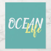 zeemansoren wijn etiket (Enkel label)