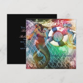  zeemansstrand vrijgezellenfeest kaart (Voorkant / Achterkant)