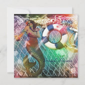  zeemansstrand vrijgezellenfeest kaart (Voorkant)