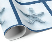 zeemansvis in blauwe tongen cadeaupapier (Rol Hoek)