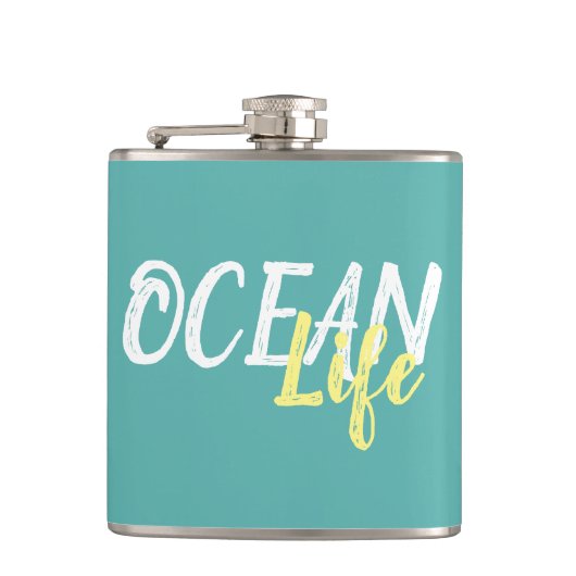 zeemanteletter | heupfles (Voorkant)