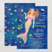 Zeemeerdag onder de Zee Redhead Pool Party Kaart (Voorkant / Achterkant)