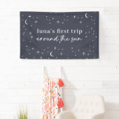 Zeemeerderheid eerste reis rond de zon spandoek (Insitu)