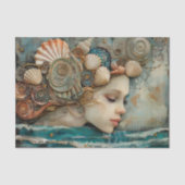 ZEEMEERJUFFROUW DECOUPAGE VELZIJDPAPIER TISSUEPAPIER (Voorkant)