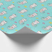 Zeemeerkatten — Verpakkingspapier Cadeaupapier (Hoek)