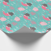 Zeemeerkatten — Verpakkingspapier Cadeaupapier (Hoek)