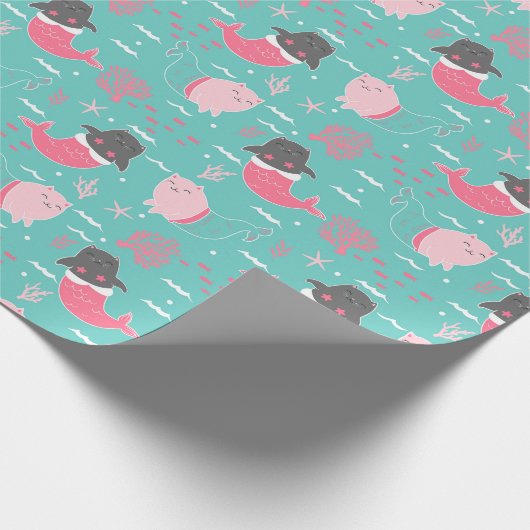 Zeemeerkatten — Verpakkingspapier Cadeaupapier (Hoek)