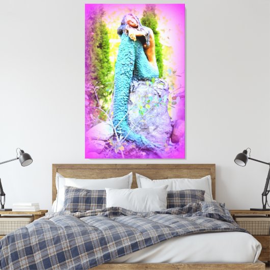 zeemeerlijker doek met dagdromen canvas afdruk (Insitu (Slaapkamer))