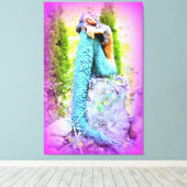 zeemeerlijker doek met dagdromen canvas afdruk (Insitu (Houten vloer))