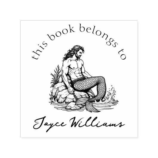 Zeemeerman Boekliefhebber Cadeau 'Uit de bibliothe Zelfinktende Stempel (Design)