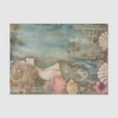 ZEEMEERMEISJE DECOUPAGE VLOEIPAPIER TISSUEPAPIER (Voorkant)