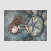 ZEEMEERMEISJE DECOUPAGE VLOEIPAPIER TISSUEPAPIER (Voorkant)