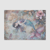 ZEEMEERMEISJE GEMENGDE MEDIA DECOUPAGE TISSUEPAPIER (Voorkant)