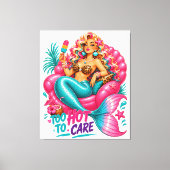 #Zeemeermin -100% Aanpasbaar Omwikkeld Canvas (Gla Afdruk (Voorkant)