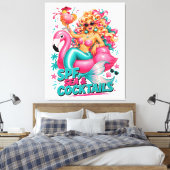 Zeemeermin -100% Aanpasbaar Omwikkeld Canvas (Glan Afdruk (Insitu (Slaapkamer))