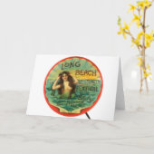  zeemeermin 1908 Long Beach Festival van het Zee Kaart (Gele Bloem)