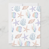 Zeemeermin 1 verjaardag onder Zee Zeemeermin Kaart (Achterkant)