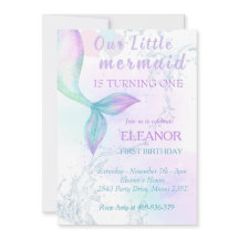 Zeemeermin 1 verjaardag onder Zee Zeemeermin